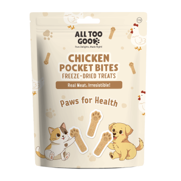 All Too Good Chicken Pocket Bites Freeze-Dried Treats Paws for Health 84g
